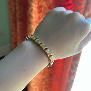 IceLink Yellow Bicycle Bracelet